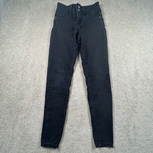 Vertu Black Skinny Jeans High Rise Stretch Denim Size 1/25 RN112642